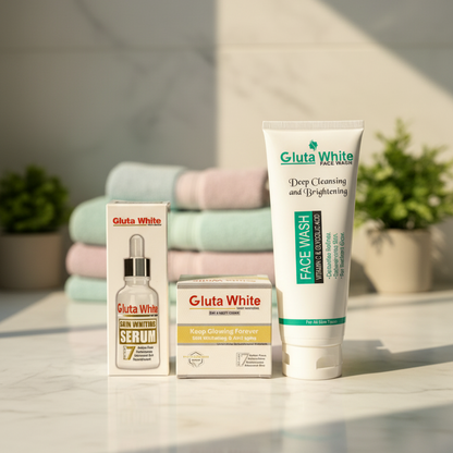 Gluta Facewash 100ml & Gluta Serum 30ml Deal