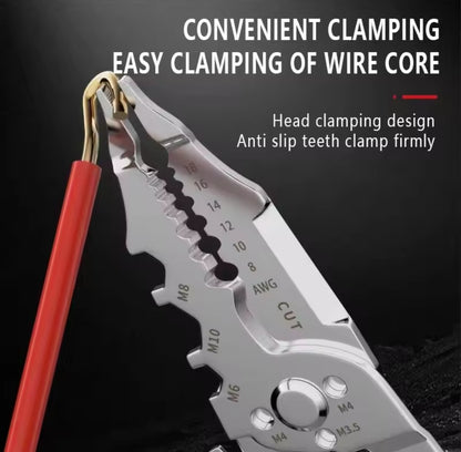 Multi-Function Wire Stripper And Cutter - Electrical Tool With Wire Cutting