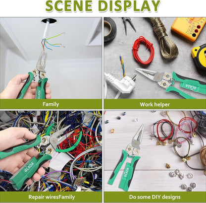 8-In-1 Wire Stripper & Voltage Tester – Multi-Purpose Electrical Tool