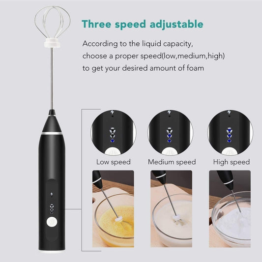 2 in 1 Rechargeable Coffee Beater