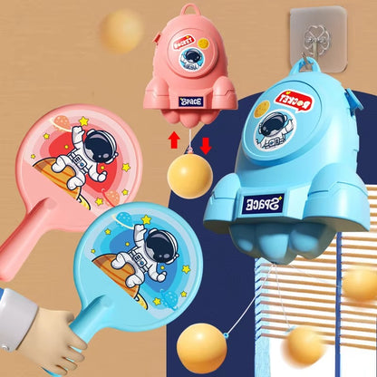 Hanging Ping Pong Game Set with 2 rackets and practice ball