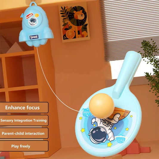 Hanging Ping Pong Game Set with 2 rackets and practice ball