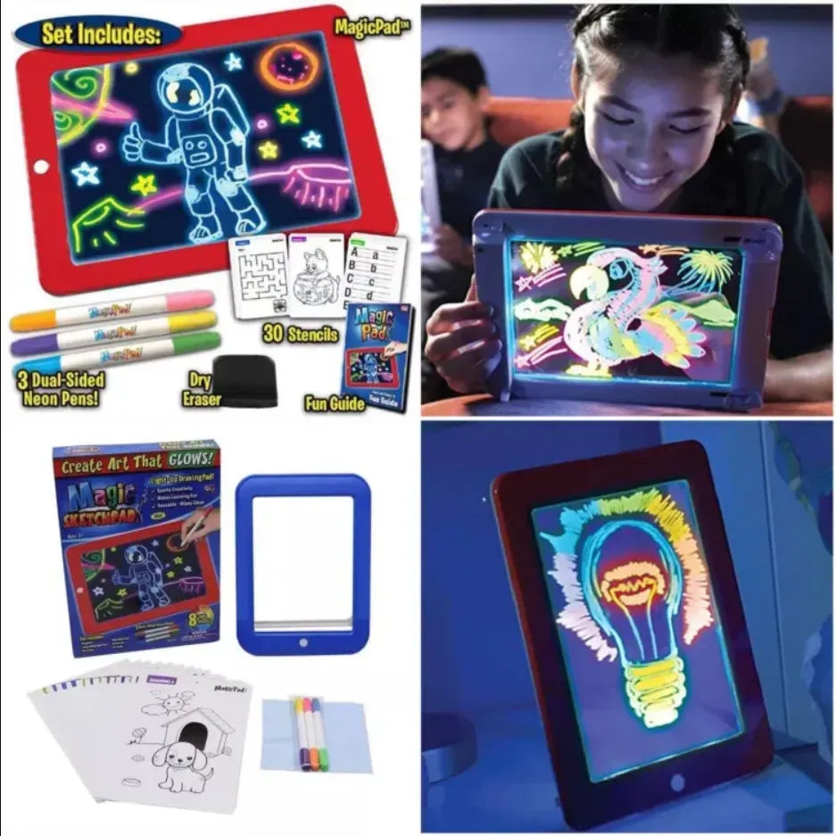 Magic Pad Create Art That GLOWS Light