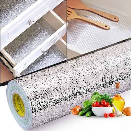 Silver Foil Kitchen Waterproof & Oil Proof Sticker