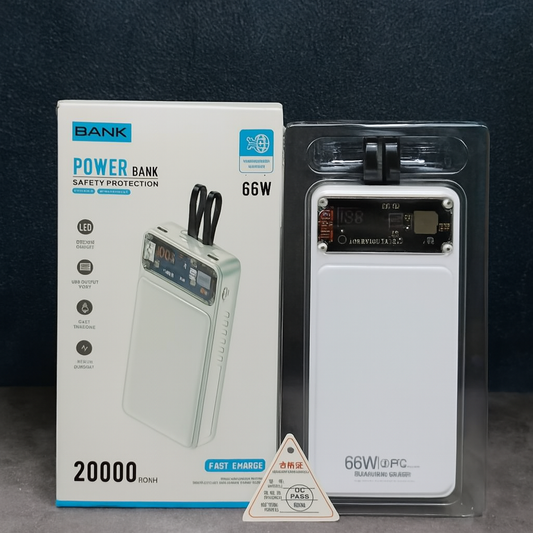 66W 20000mAh Power Bank With LED Display
