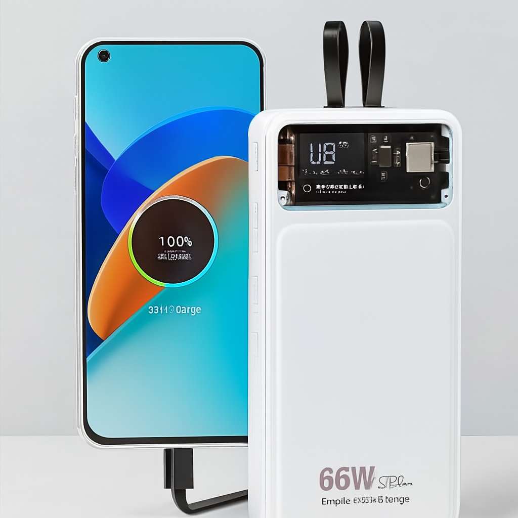 66W 20000mAh Power Bank With LED Display