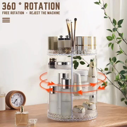 360° Rotating Acrylic Makeup Organizer