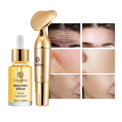 Guanjing Brighten Serum 40Ml With Facial Massager