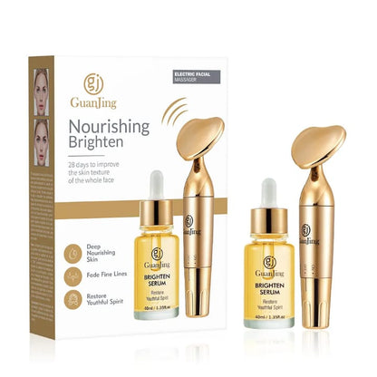 Guanjing Brighten Serum 40Ml With Facial Massager