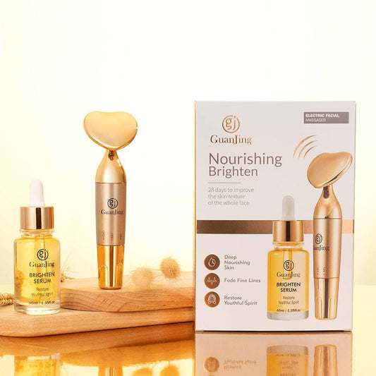 Guanjing Brighten Serum 40Ml With Facial Massager