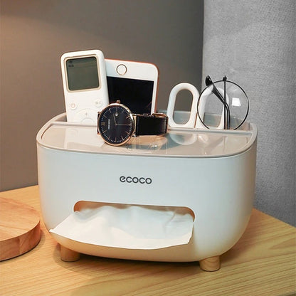 New Ecoco Tissue Box With Multifunctional Storage Drawer