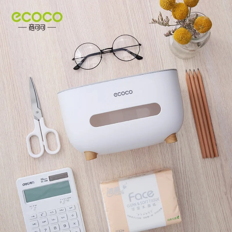 New Ecoco Tissue Box With Multifunctional Storage Drawer