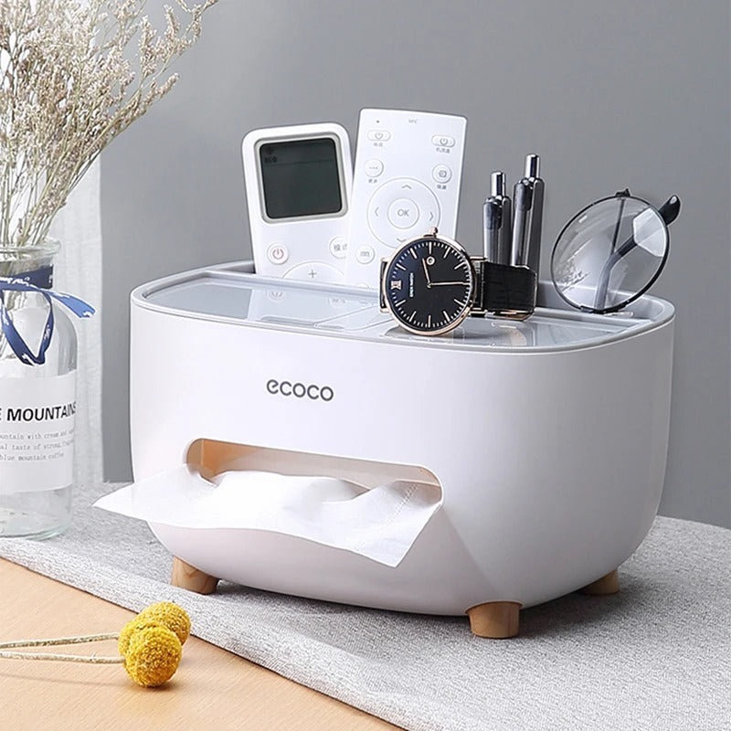 New Ecoco Tissue Box With Multifunctional Storage Drawer