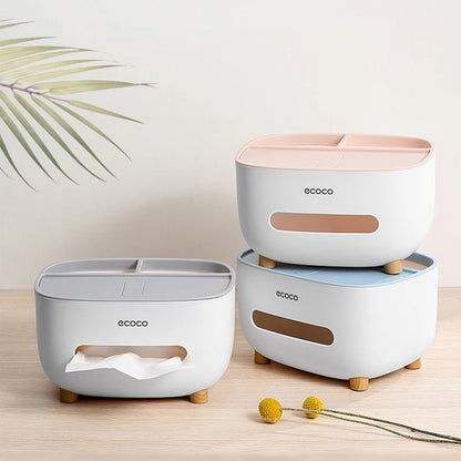 New Ecoco Tissue Box With Multifunctional Storage Drawer