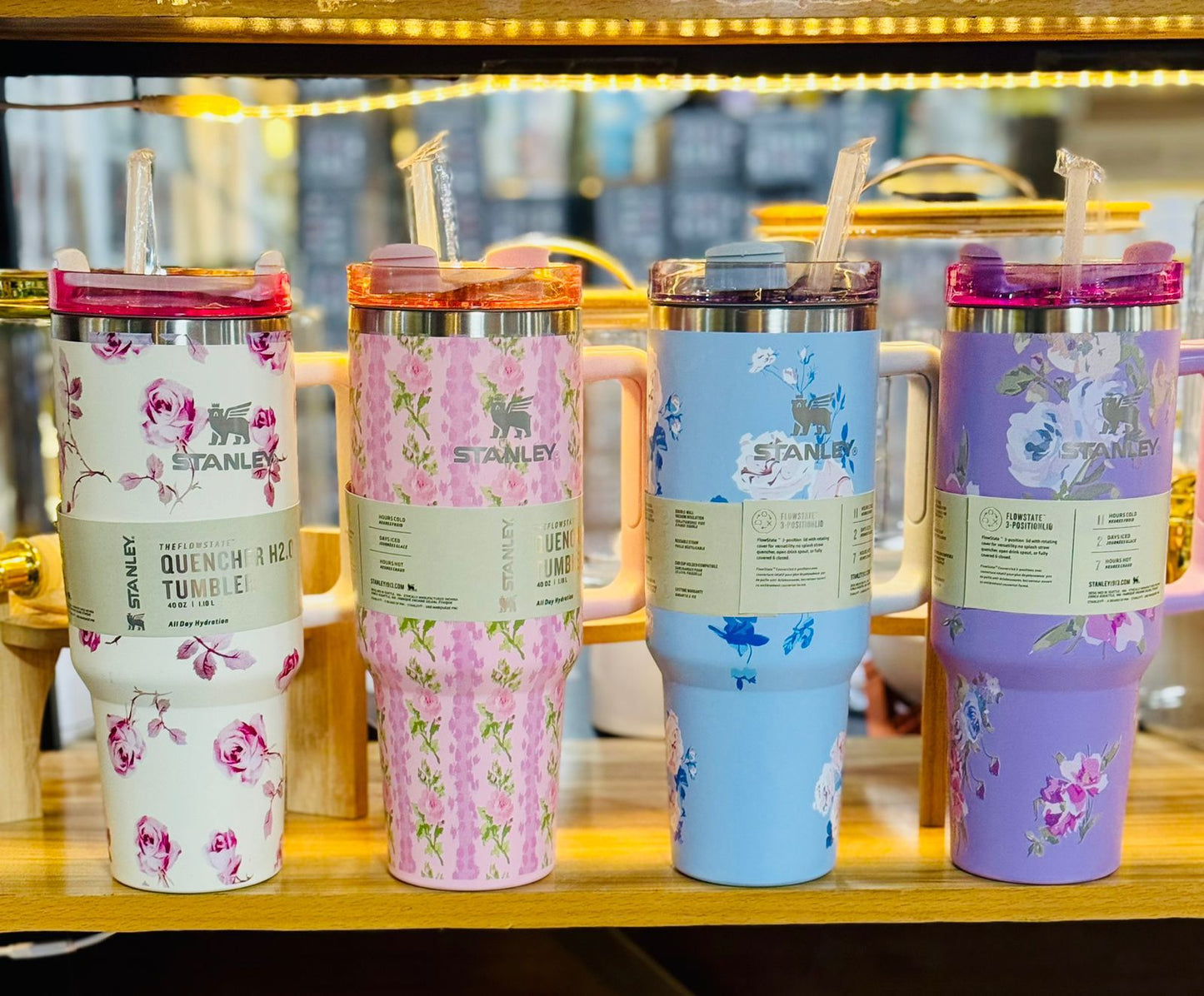 1200ml Stainless Steel Stanley Tumbler Glossy Marble Shades