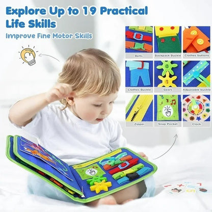 Reusable Montessori Busy Book For Toddlers