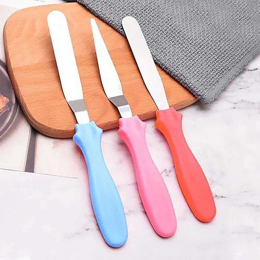 Multicolor Stainless Steel Bread Knife Set - 3 Pcs