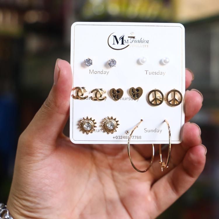 Funky Gold Plated Crystal Tops