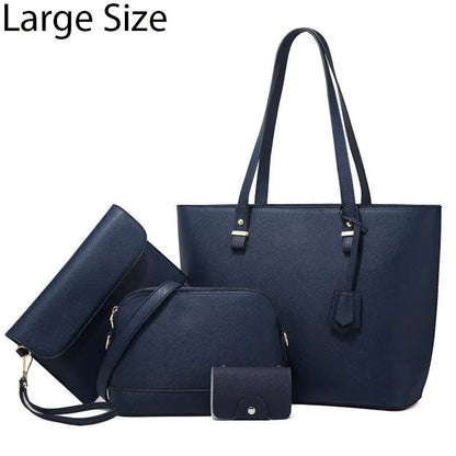 Women's PU Leather Plain Shoulder Bag