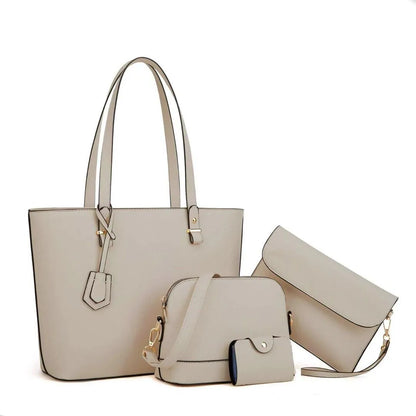 Women's PU Leather Plain Shoulder Bag