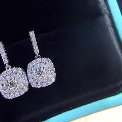 Beautiful Sparkling Korean Zircon Earrings (PJT-990)