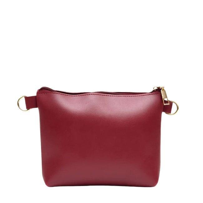 Chic Women's Faux Leather Shoulder Bag - 2 Pcs