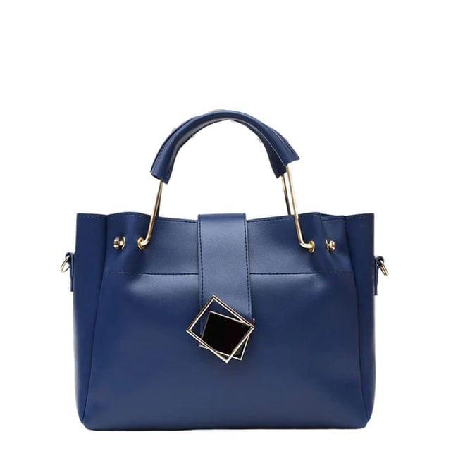 Chic Women's Faux Leather Shoulder Bag - 2 Pcs