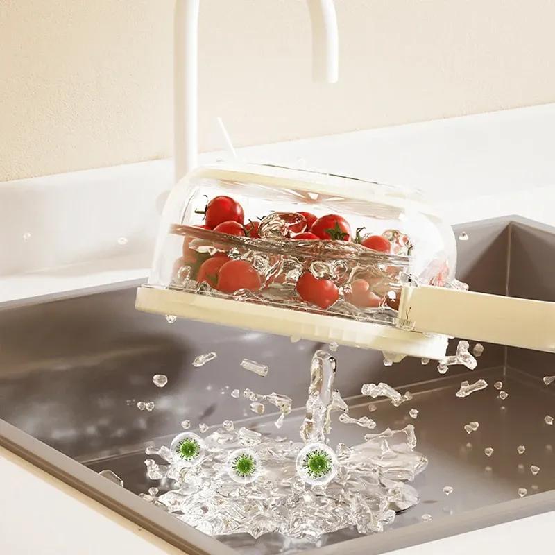 2 In 1 Vegetable Drainer And Strainer Fruit Basket