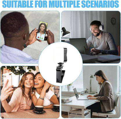 Plokama PK-79 LED Selfie Video Light for Mobile & Camera – 3 Light Modes, 3200K-5600K