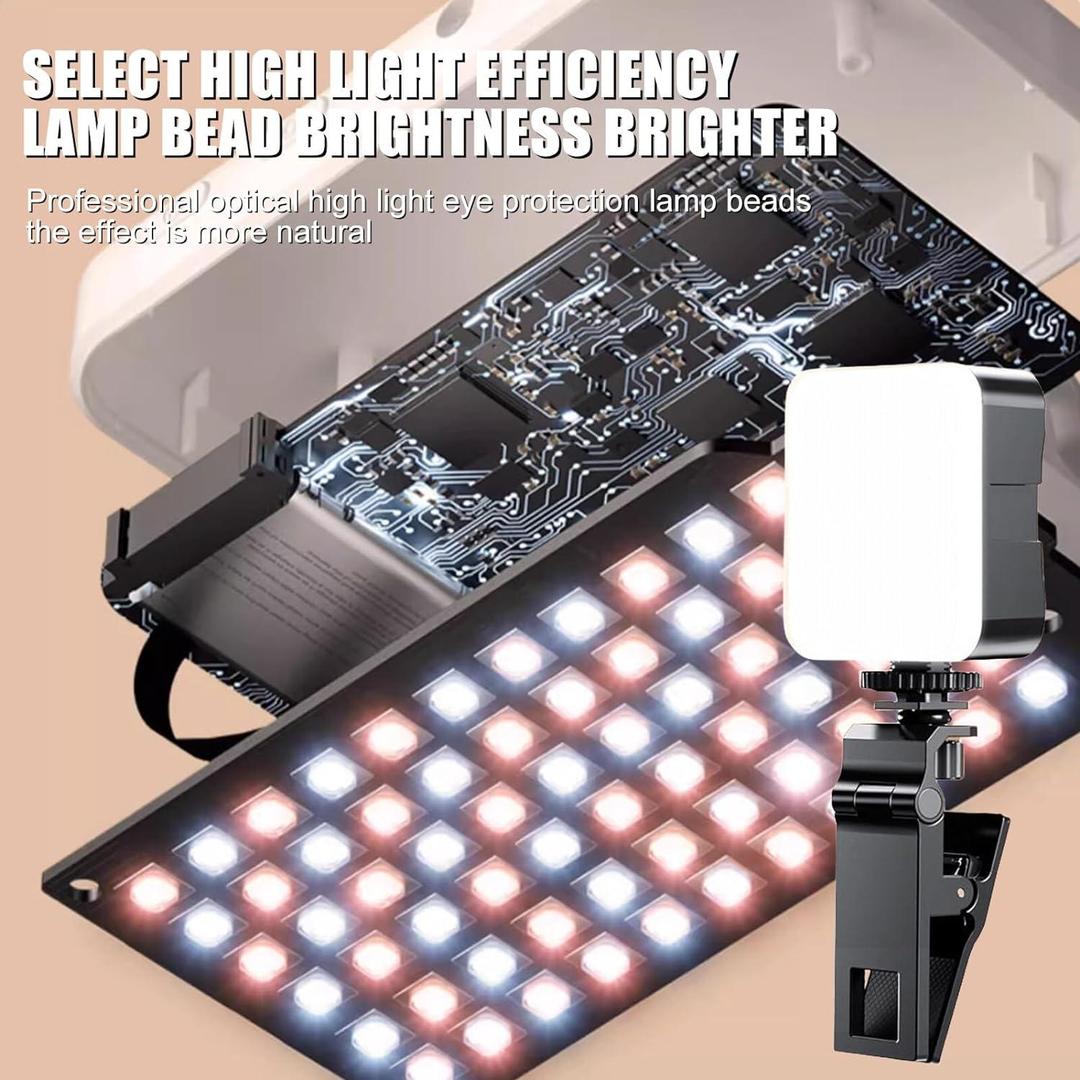 Plokama PK-79 LED Selfie Video Light for Mobile & Camera – 3 Light Modes, 3200K-5600K