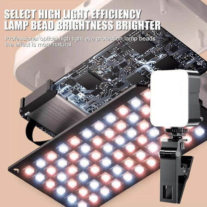 Plokama PK-79 LED Selfie Video Light for Mobile & Camera – 3 Light Modes, 3200K-5600K