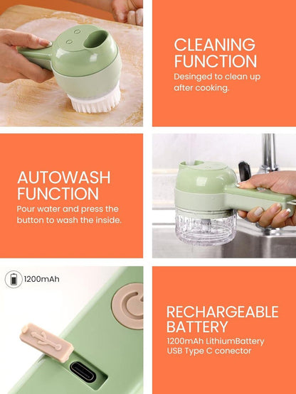 Electric Chopper And Slicer Set