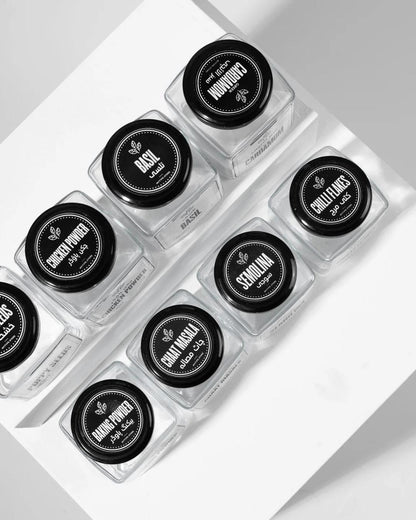 Stylish 8 Pcs Spices Jar Set