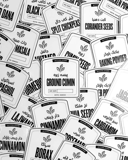 Stylish 8 Pcs Spices Jar Set