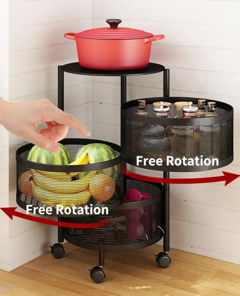 3 Layered Rotatable Fruit Basket