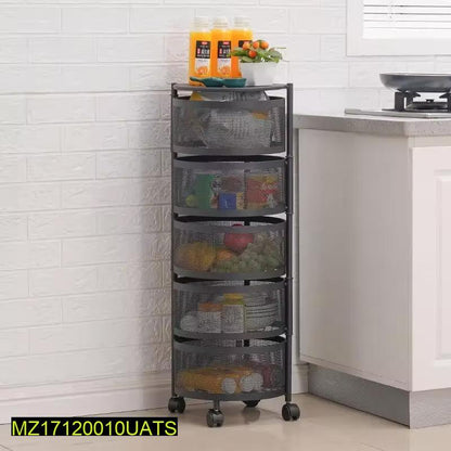 5 Layered Rotatable Fruit Basket