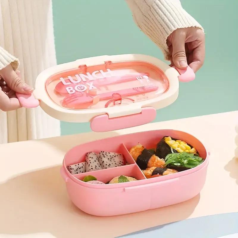Leakproof Bento Lunch Box with Cutlery Set