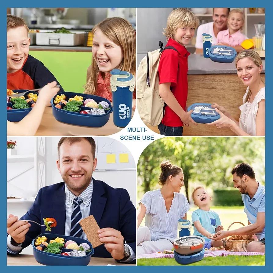 Leakproof Bento Lunch Box with Cutlery Set