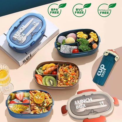 Leakproof Bento Lunch Box with Cutlery Set