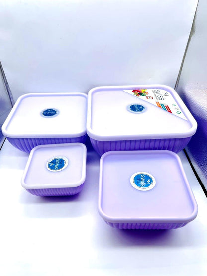 Food Storage Container, Pack Of 4