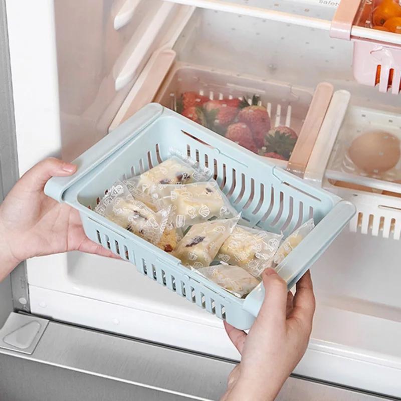 Adjustable Fridge Storage Basket