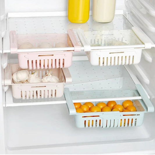 Adjustable Fridge Storage Basket