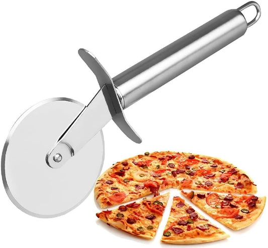Stainless Steel Pizza Cutter - 1 Pc for Effortless Slicing
