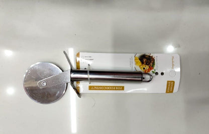 Stainless Steel Pizza Cutter - 1 Pc for Effortless Slicing