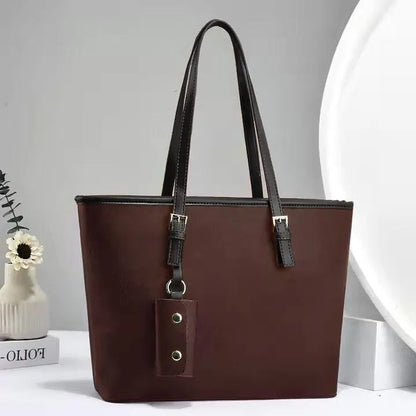 Women's PU Leather Plain Shoulder Bag