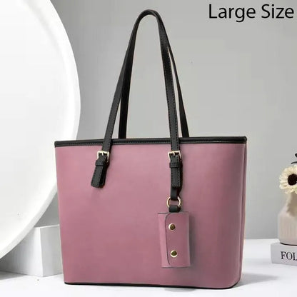 Women's PU Leather Plain Shoulder Bag