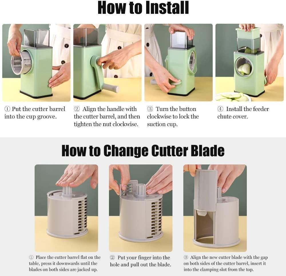 Rotatory Vegetable Cutter - 1 Pc Easy-to-Use Kitchen Essential for Food Preparation