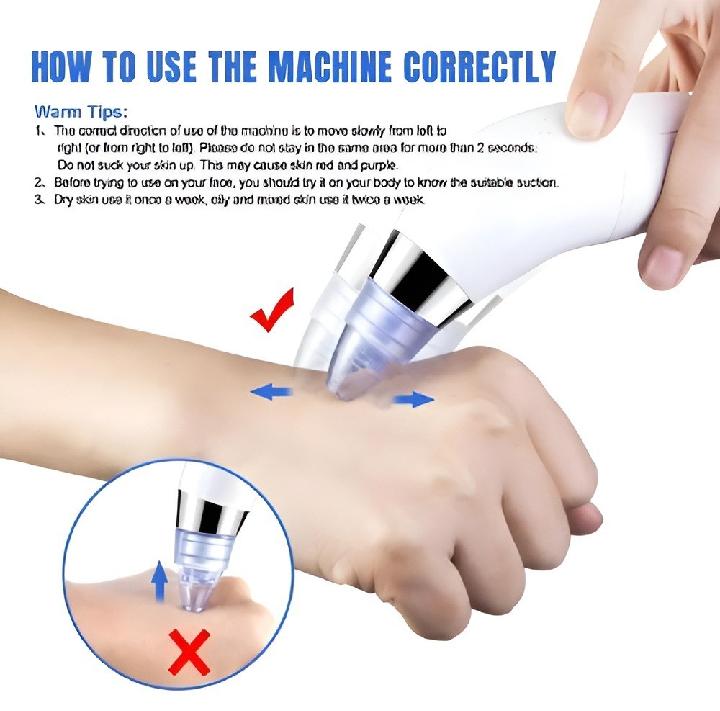 1 Pc Easy-To-Clean Derma Suction Facial Cleanser for Radiant Skin