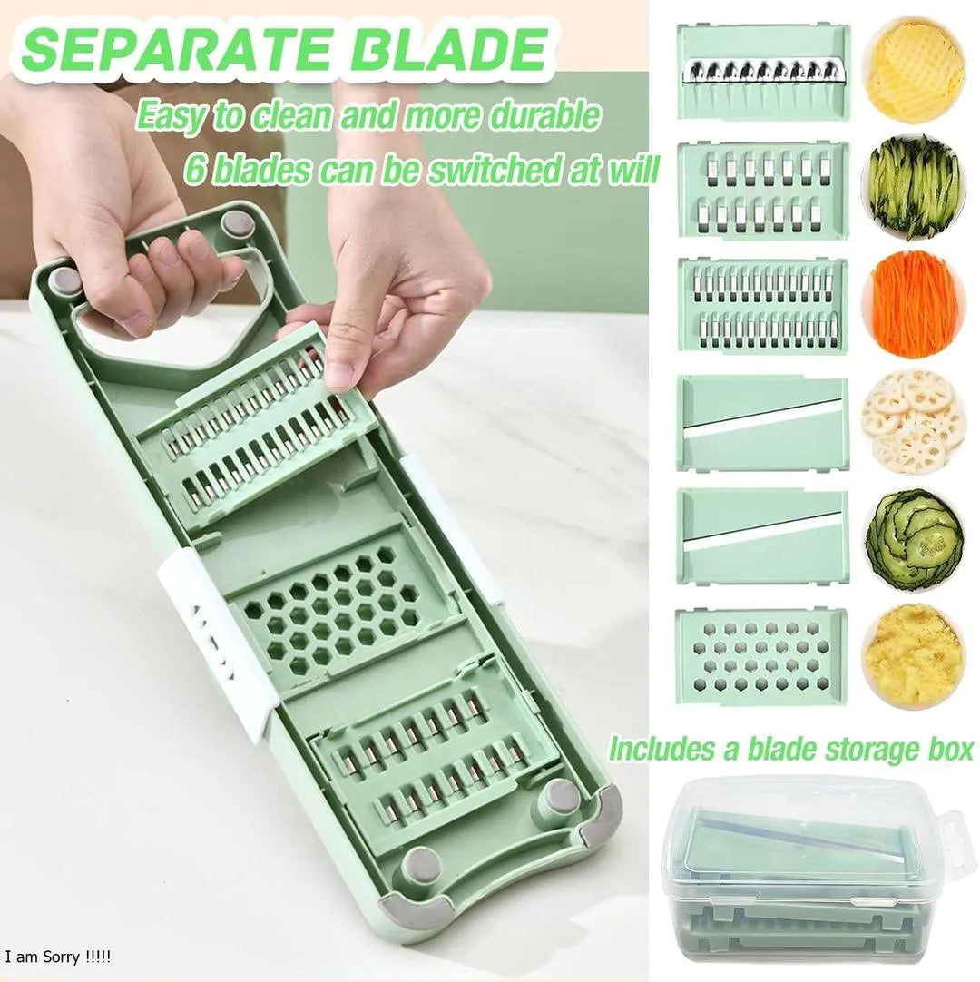 5 In 1 Vegetable Slicer - 1 Pc for Effortless Food Preparation