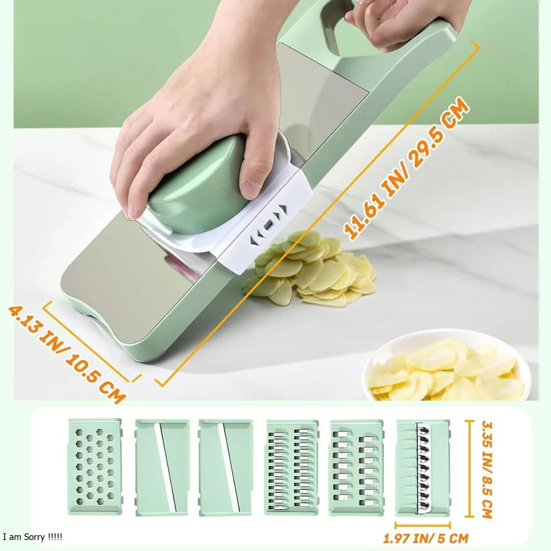 5 In 1 Vegetable Slicer - 1 Pc for Effortless Food Preparation